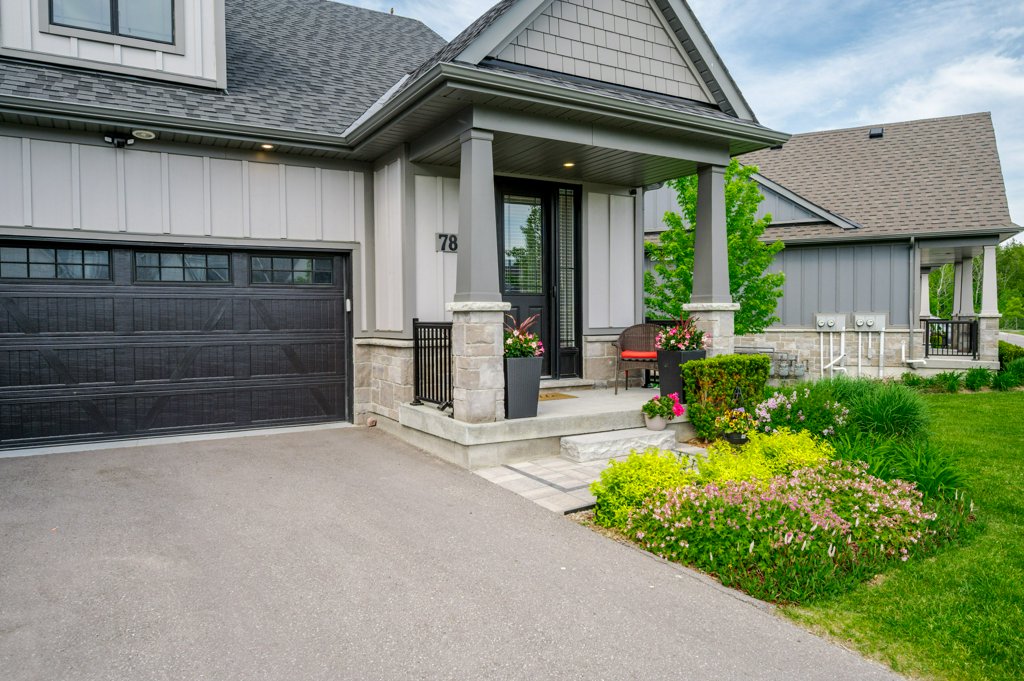 80 Marsh Avenue, Unit 78, Peterborough - exterior, garage door and covered porch