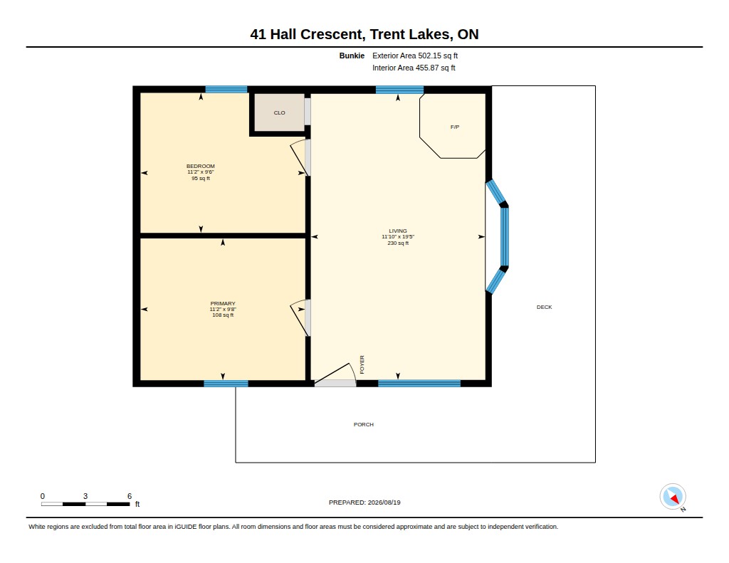 41 Hall Crescent floor plan - Bunkie