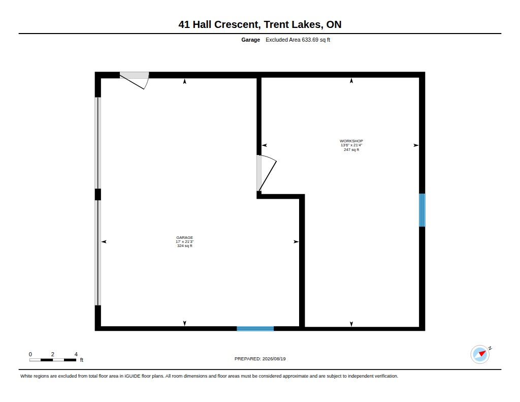 41 Hall Crescent floor plan - Garage & Workshop