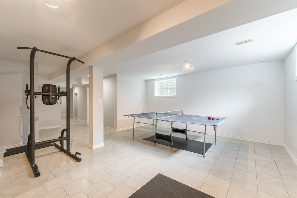 57 Voyageur St basement recreation area