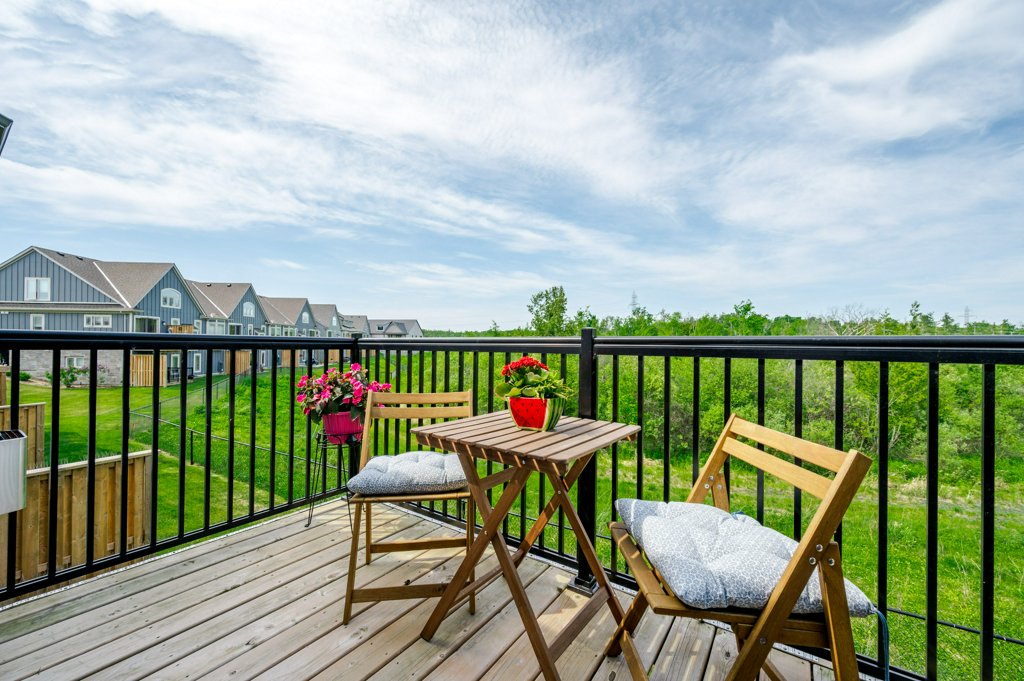 80 Marsh Avenue, Unit 78 - Deck with seating overlooking greenspace