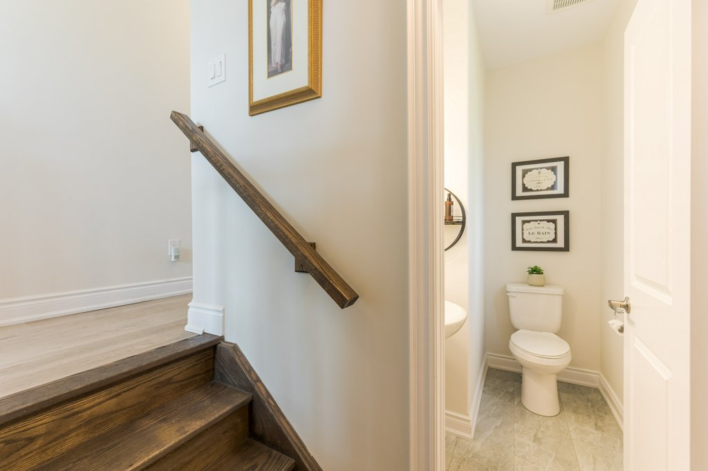 80 Marsh Avenue, Unit 78 - Staircase landing with bathroom